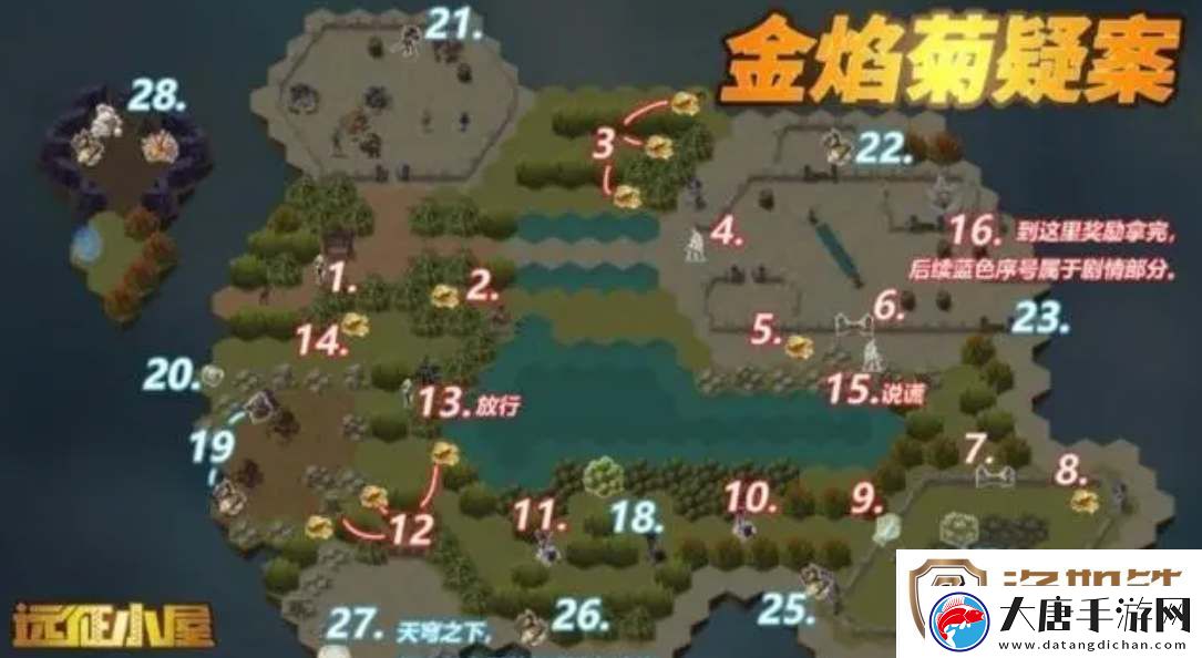 劍與遠征金焰菊疑案奇境攻略-金焰菊疑案奇境通關路線推薦